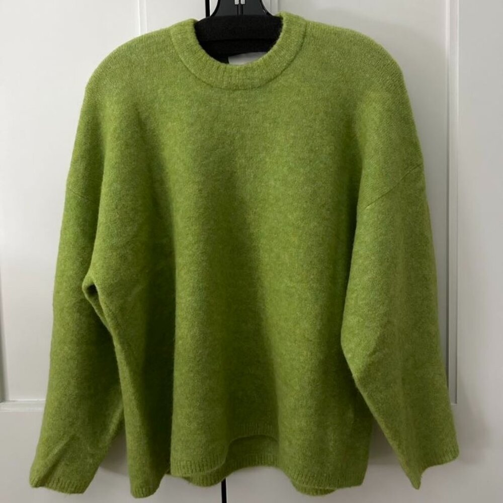 3.1 Philip Lim brushed knitted sweater  (green, size S)
